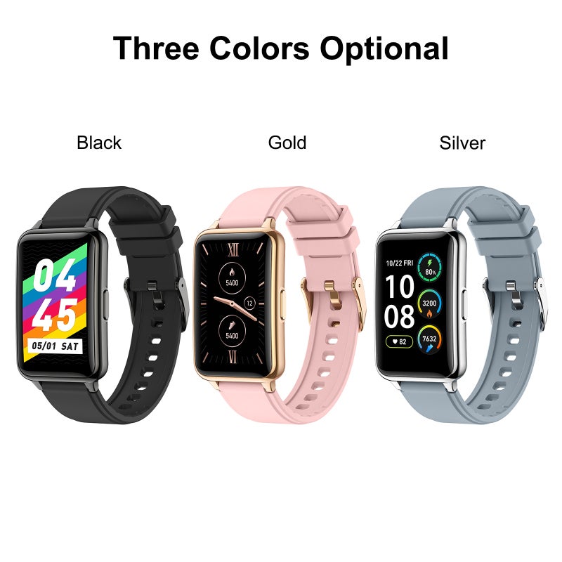 Smart Bracelet 1.57" Gold Square Screen - Exquisite Craftsmanship Fitness Tracker Bracelet for Health Monitoring Sports Enthusiasts - Image 2