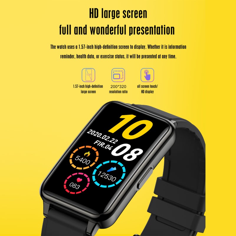 Smart Bracelet 1.57" Gold Square Screen - Exquisite Craftsmanship Fitness Tracker Bracelet for Health Monitoring Sports Enthusiasts - Image 5