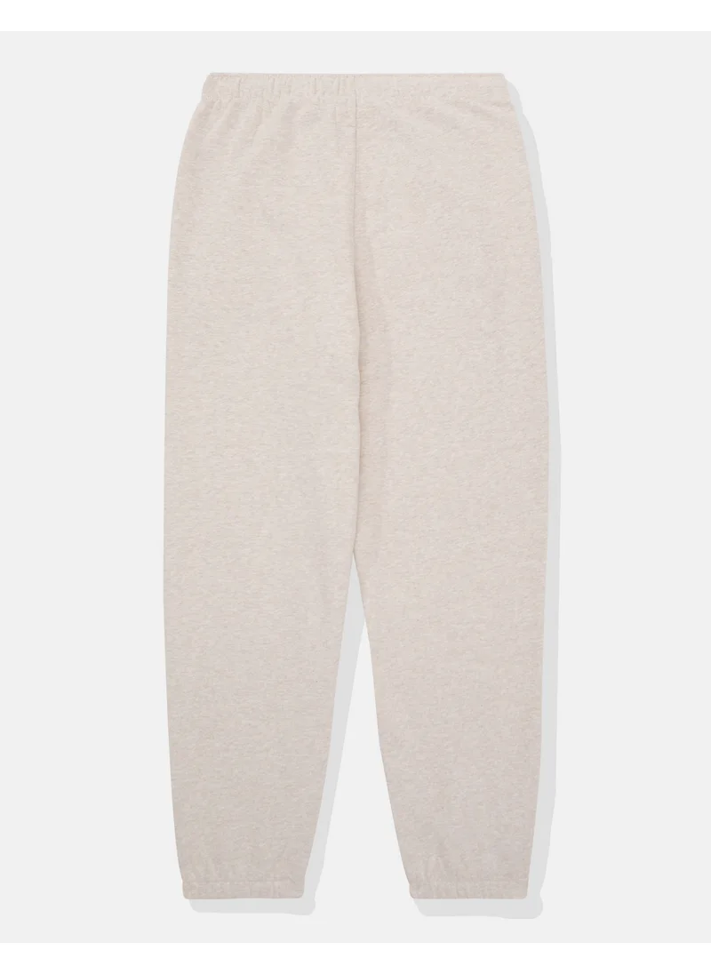 American Eagle Fleece Graphic Baggy Jogger