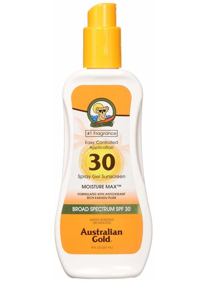 Australian Gold Spray Gel Sunscreen SPF 30, Clear 8 oz - Image 1