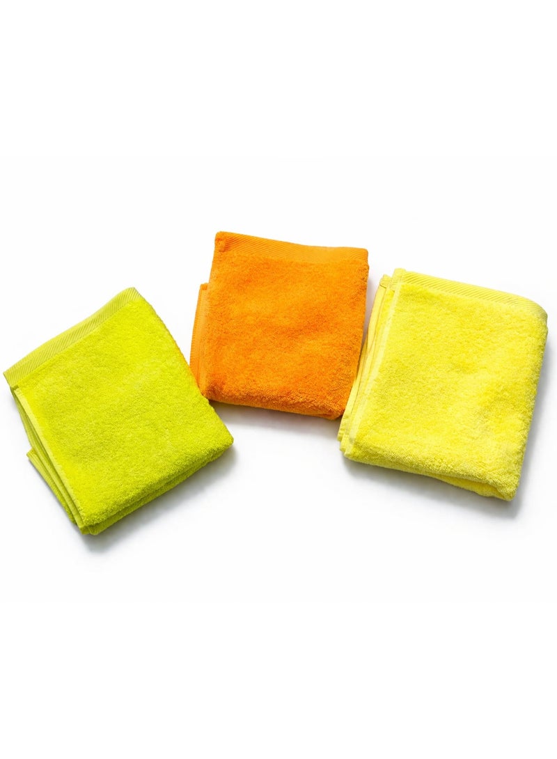 High-quality cotton baby towel set, 50x80 cm, 3 pieces - Image 1