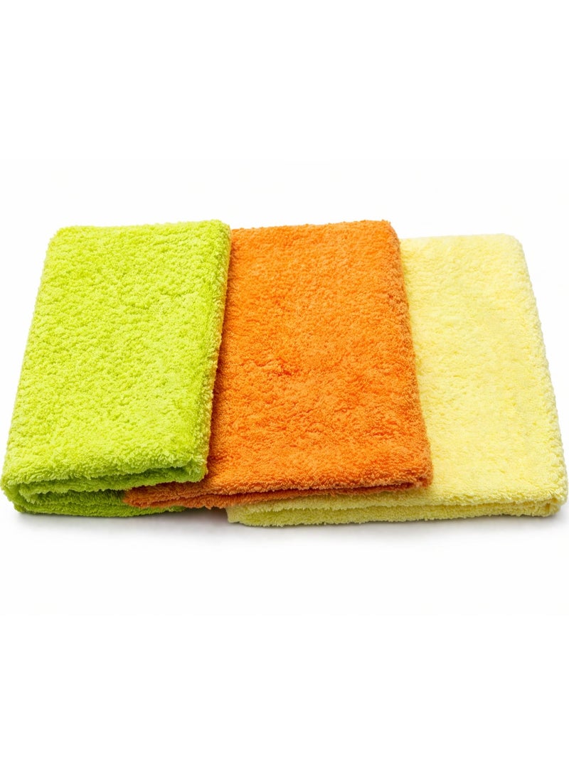 High-quality cotton baby towel set, 50x80 cm, 3 pieces - Image 2