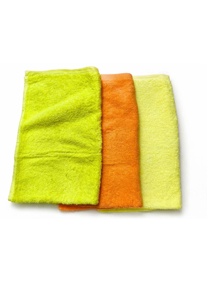 High-quality cotton baby towel set, 50x80 cm, 3 pieces - Image 3