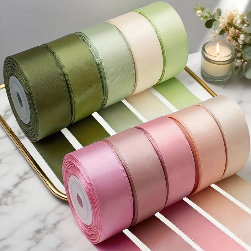 1.5 Inch Satin Ribbon Set 5 Rolls Blue 25 Yards for Gift Wrapping - Image 1