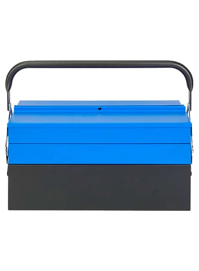 WORKPRO 19-Inch Cantilever Metal Tool Box – 495mm Heavy Duty 5-Compartment Steel Organizer with Folding Drawers, Secure Latch and Sturdy Carrying Handle for Mechanics & Plumbers, WP282001 - Image 3
