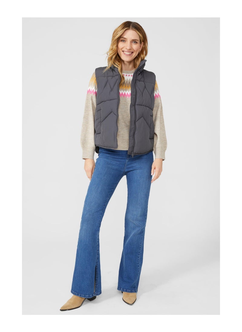mantaray - Curved Hem Padded Gilet - Image 1