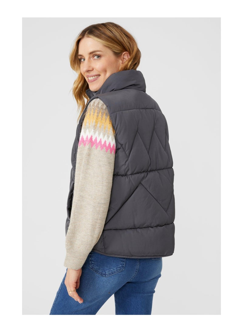 mantaray - Curved Hem Padded Gilet - Image 1