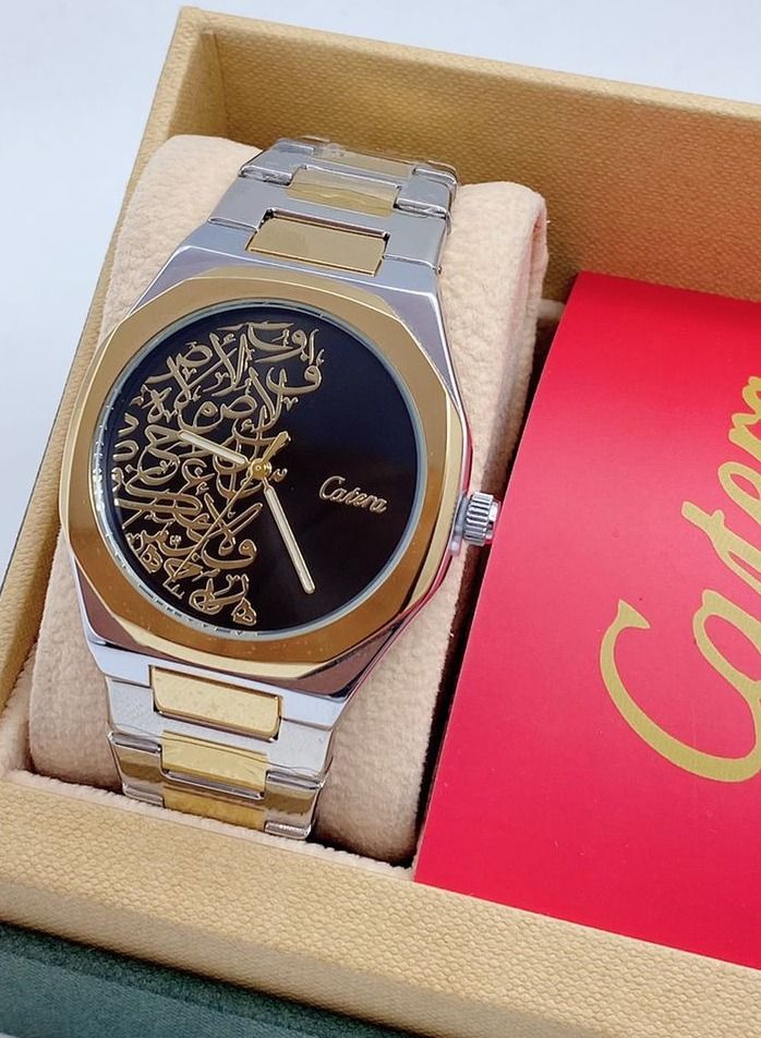 كاترك ساعة يد كوارتز مقاومة للماء بعقارب للرجال