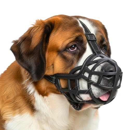 A+a Pets' Soft Muzzle for Dogs | No Biting, No Chewing, No Scavenging | Breathable and Adjustable | Easy Water Sipping (Size5-XL) - Image 1