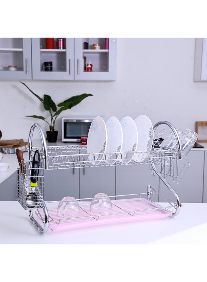 Royalford Stainless Steel Dish Rack Silver - Image 4