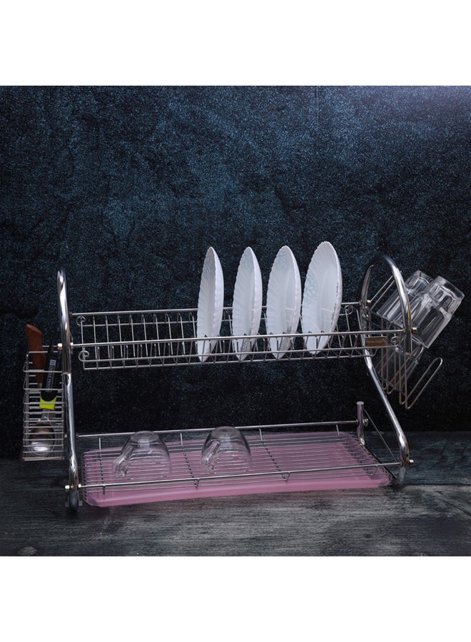 Royalford Stainless Steel Dish Rack Silver - Image 3
