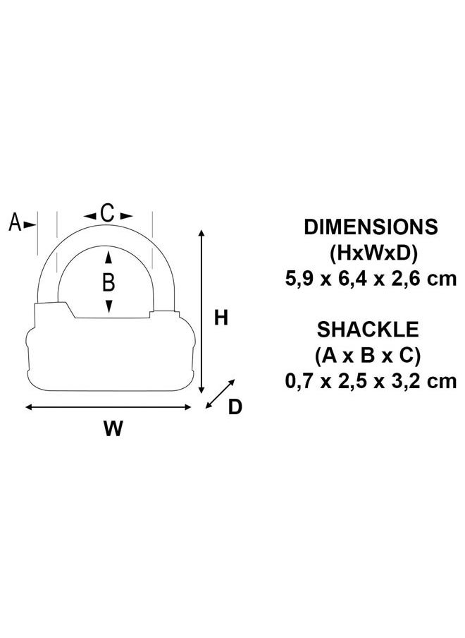 Master Lock - Combination Padlock 64mm - Image 1