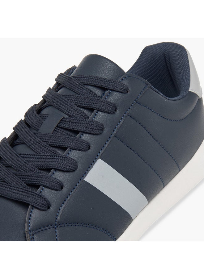LBL by Shoexpress Men's Stripe Detail Lace-Up Sneakers  - Image 4