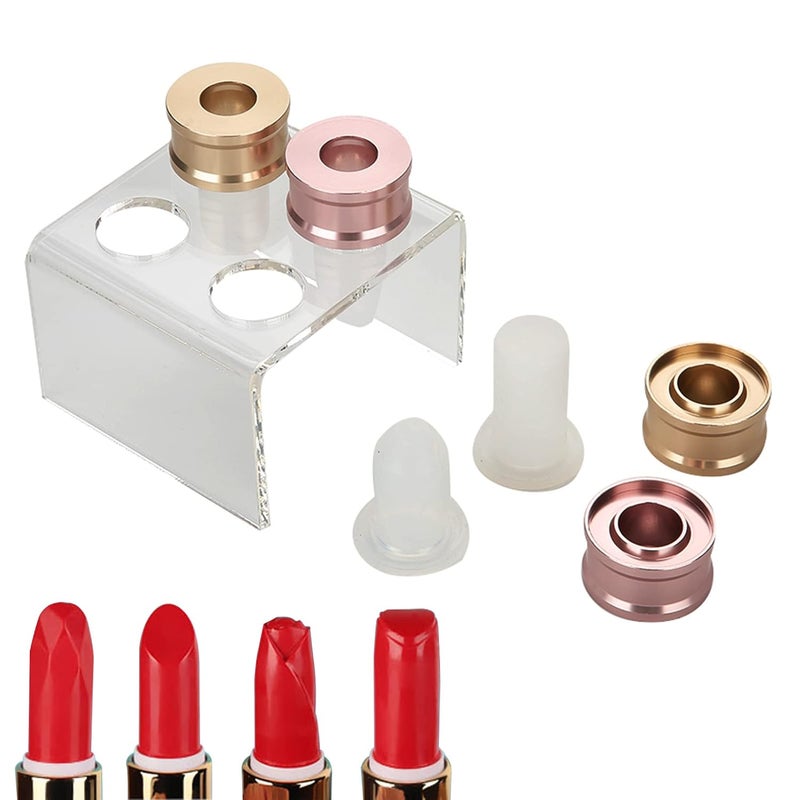 comfrt 4 Style Lipstick Mold, 12mm Silicone Lipstick Tube Mould DIY Lipstick Making Kit for Homemade Lip Balm Lipstick Lip Cream Lipstick Fix - Image 1
