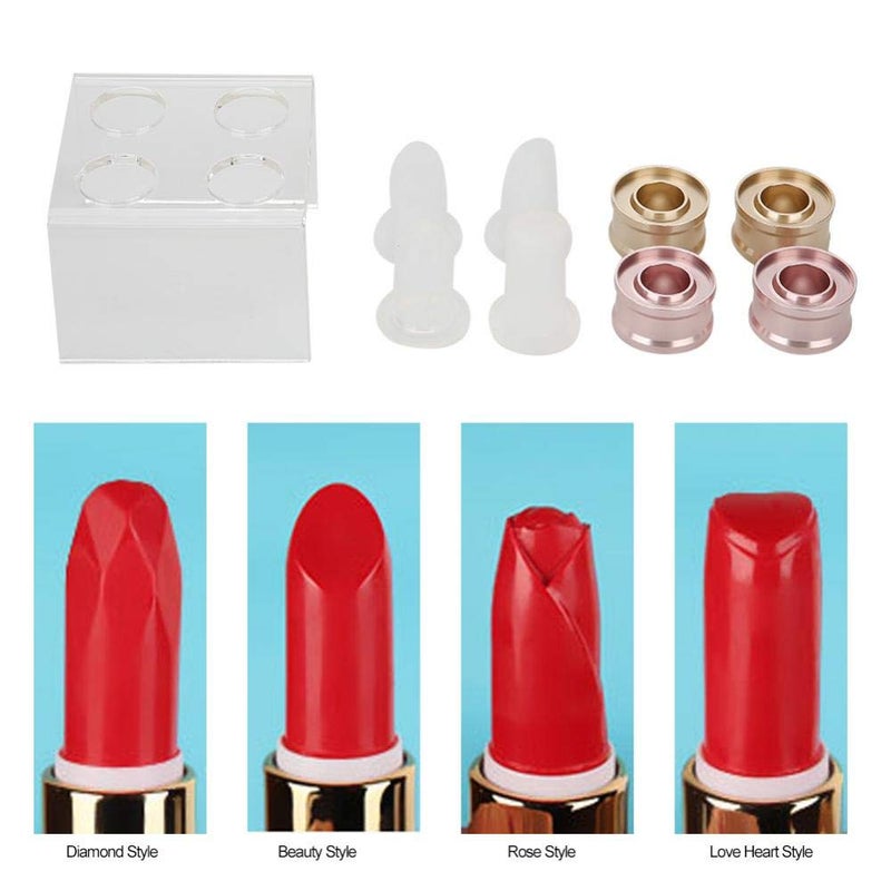 comfrt 4 Style Lipstick Mold, 12mm Silicone Lipstick Tube Mould DIY Lipstick Making Kit for Homemade Lip Balm Lipstick Lip Cream Lipstick Fix - Image 5