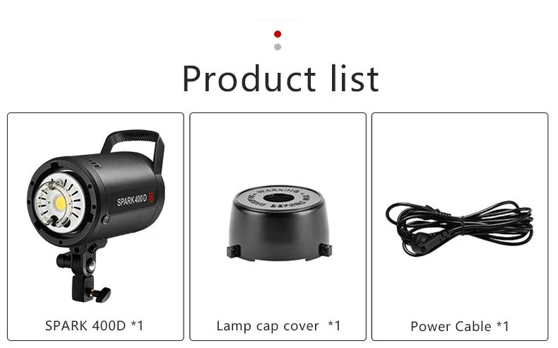 Jinbei Spark400d 400w Film and TV Flash, Studio Fill Light - Image 2