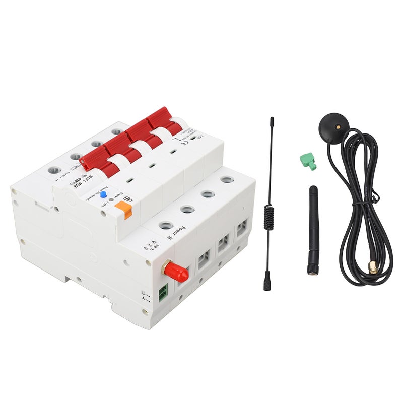 WiFi Circuit Breaker 4P Leakage Protection Switch Remote Control Electricity Metering Switch AC400V 50/60HZ 63A - Image 1