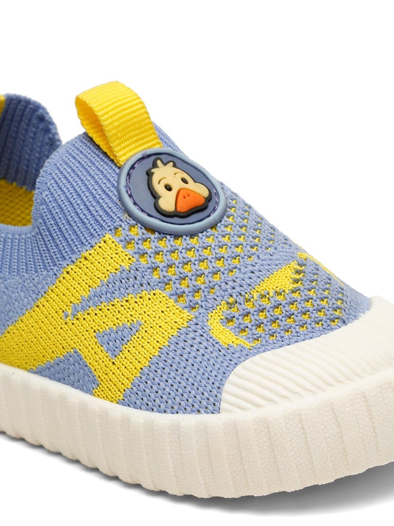 ONYC Store ONYC Duckie Toddlers's First Step Shoes - Sky Blue & Yellow (Boys) - Image 2