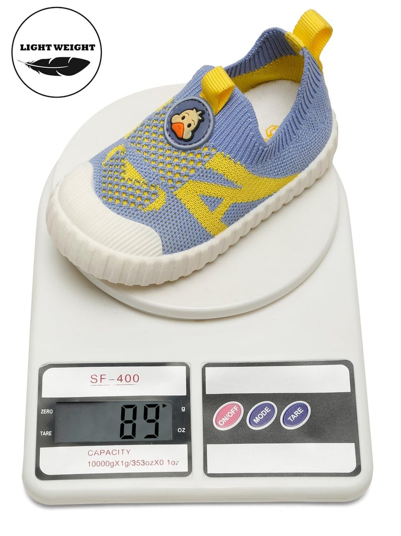 ONYC Store ONYC Duckie Toddlers's First Step Shoes - Sky Blue & Yellow (Boys) - Image 3