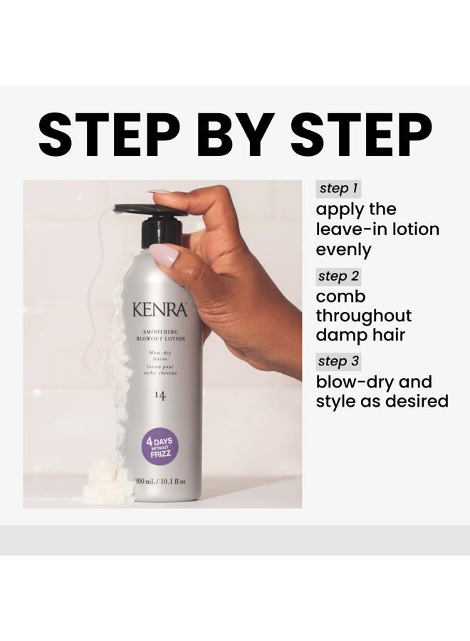 Kenra Smoothing Blowout Lotion 14 | Ultra-Fine Blowout Spray | Up To 4 Days Without Frizz | Enhances Smoothness & Manageability Of A Blowout | Thermal Protection | Medium To Coarse Hair | 10.1 fl. Oz - Image 4