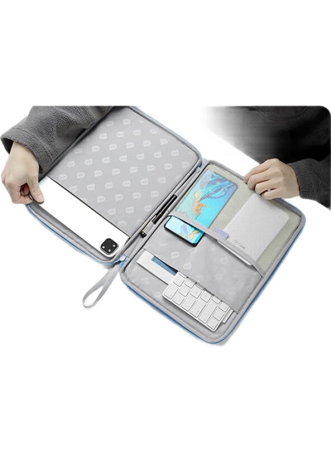 Jplayer Tablet Storage Bag, 12.9-Inch Shockproof Protective Case, Handbag For Ipad Pro/Huawei Matepad Pro 12.6/Lenovo Xiaoxin/Xiaomi Pro 5, Gray - Image 3