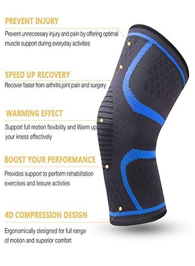 serveuttam 2 Pack Knee Brace, Knee Compression Sleeve Support for Running, Arthritis, Meniscus Tear, Sports - Image 2