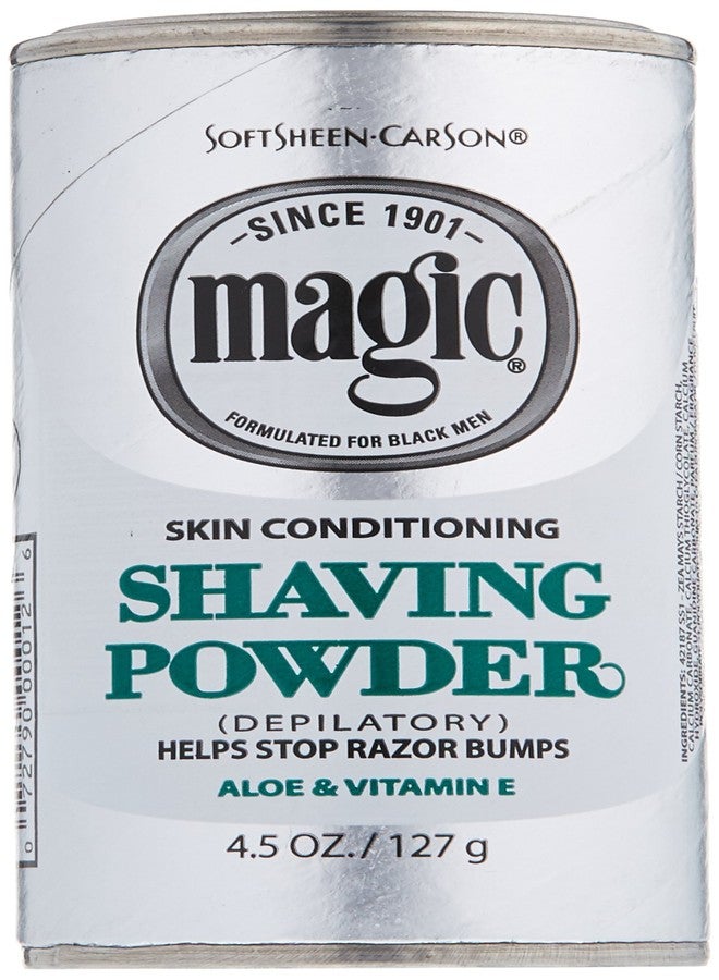 Magic Platinum Shaving Powder 4.5oz. Skin Conditioning (2 Pack) - Image 1