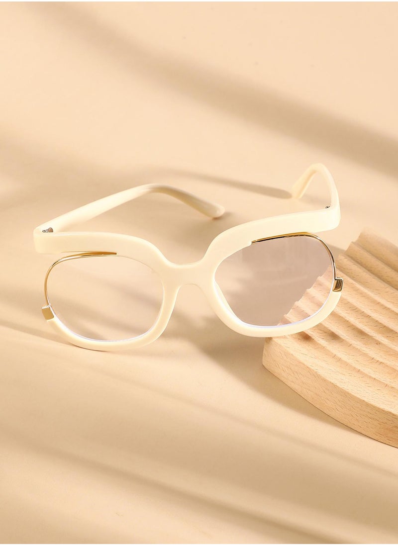 Haute Sauce The Hanging Butterfly Sunglasses - Ivory White  - Image 1