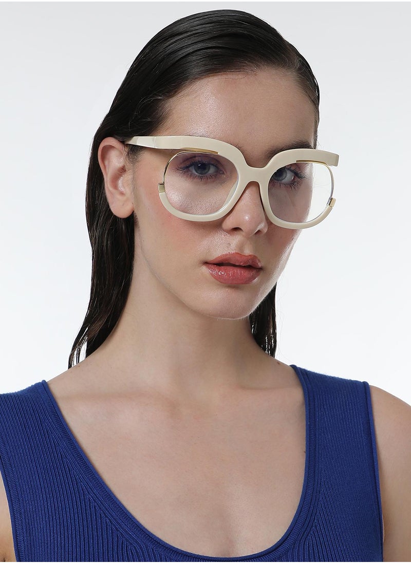 Haute Sauce The Hanging Butterfly Sunglasses - Ivory White  - Image 3