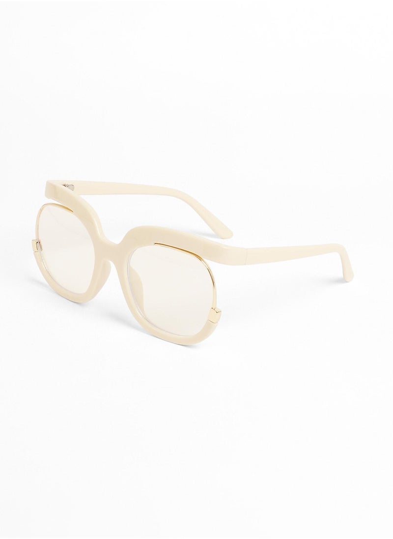 Haute Sauce The Hanging Butterfly Sunglasses - Ivory White  - Image 5