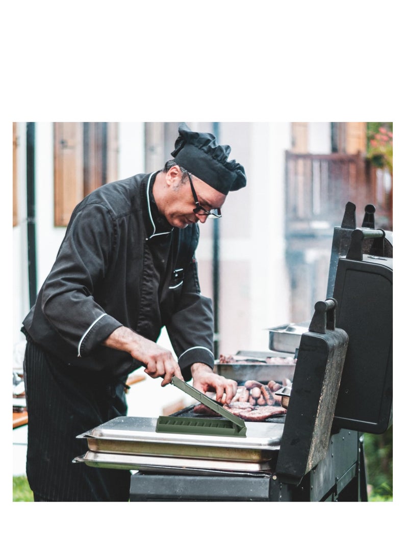 SOLARAE Kebab Maker Plastic Kebab Press Manual Kabob Mould Foldable Flat Kabobs Skewers Maker for Outdoor Grilling Barbecue Foldable Grill Rack Kebab Brochette Maker for Kitchen Outdoor - Image 5