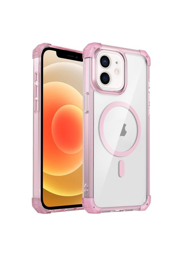 زبون جراب هاتف مغناطيسي شفاف من ماج سيف لهاتف آيفون 12 - Image 1