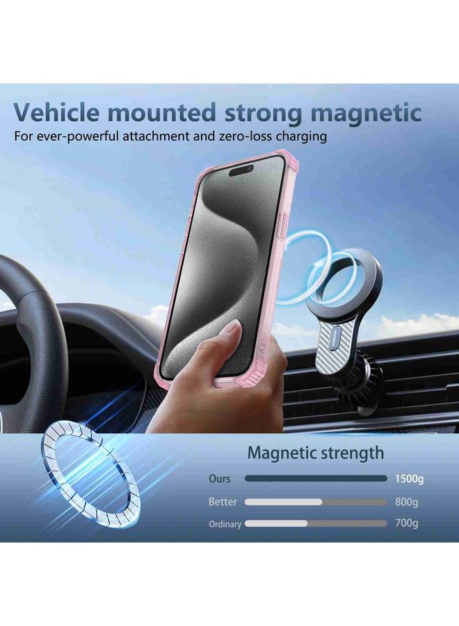 زبون جراب هاتف مغناطيسي شفاف من ماج سيف لهاتف آيفون 12 - Image 4