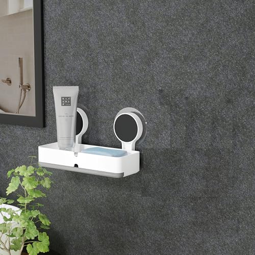 ELMVIA Toothbrush Holders for Bathroom Wall/for Wash Basin/Toothpaste Holder/Brush Stand Brush Holder/Brush Holder (Twin Toothbrush Holder + Twin Soap Dish + Soap Dish) - Image 3