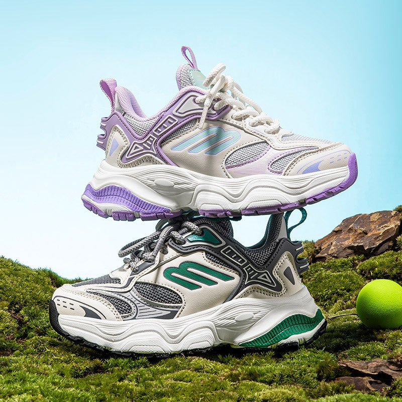 Hobibear Mesh Spring Lace-Up Boys Casual Shoes Double Mesh Girls Breathable Comfortable Sneaker A Generation Of Hair - Image 4