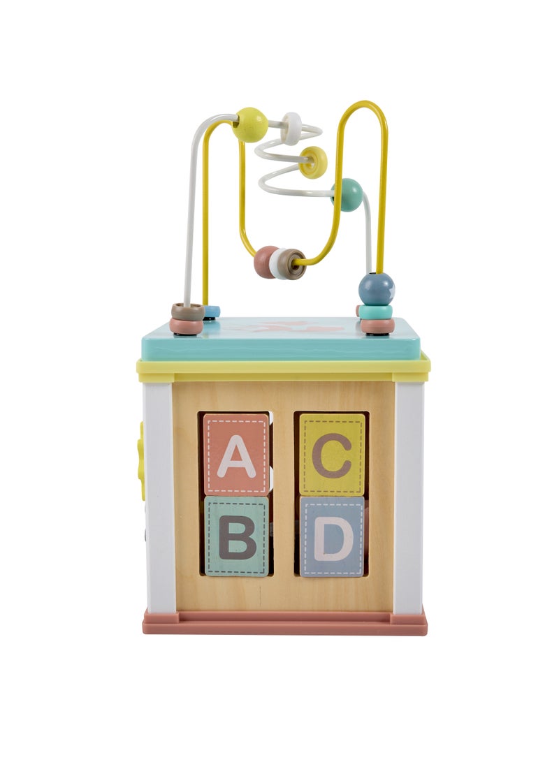 EUREKA KIDS Eurekakids Multi-Activity Wooden Play Cube Educational Toy| Toddler and Kids Toys | Develops hand-eye coordination, Fine motor skills and Sense of Sight and Touch | For For 12M+ - Image 3