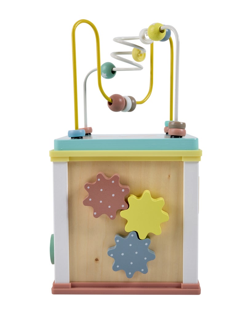 EUREKA KIDS Eurekakids Multi-Activity Wooden Play Cube Educational Toy| Toddler and Kids Toys | Develops hand-eye coordination, Fine motor skills and Sense of Sight and Touch | For For 12M+ - Image 4