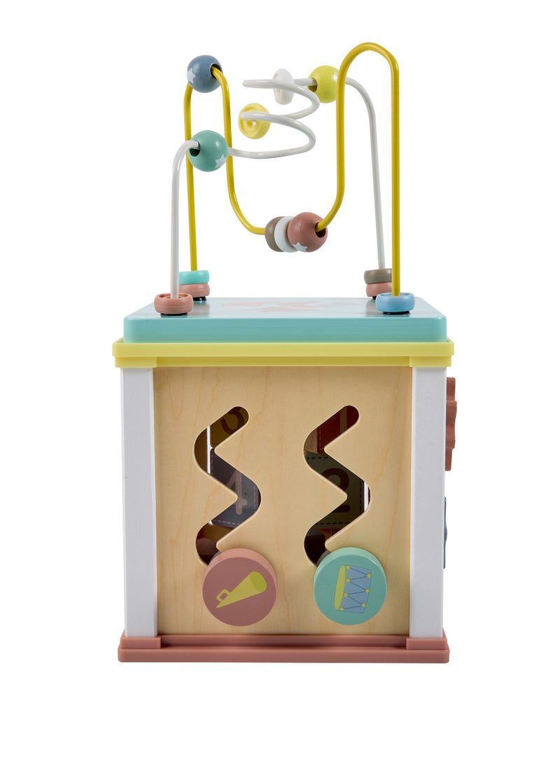 EUREKA KIDS Eurekakids Multi-Activity Wooden Play Cube Educational Toy| Toddler and Kids Toys | Develops hand-eye coordination, Fine motor skills and Sense of Sight and Touch | For For 12M+ - Image 5