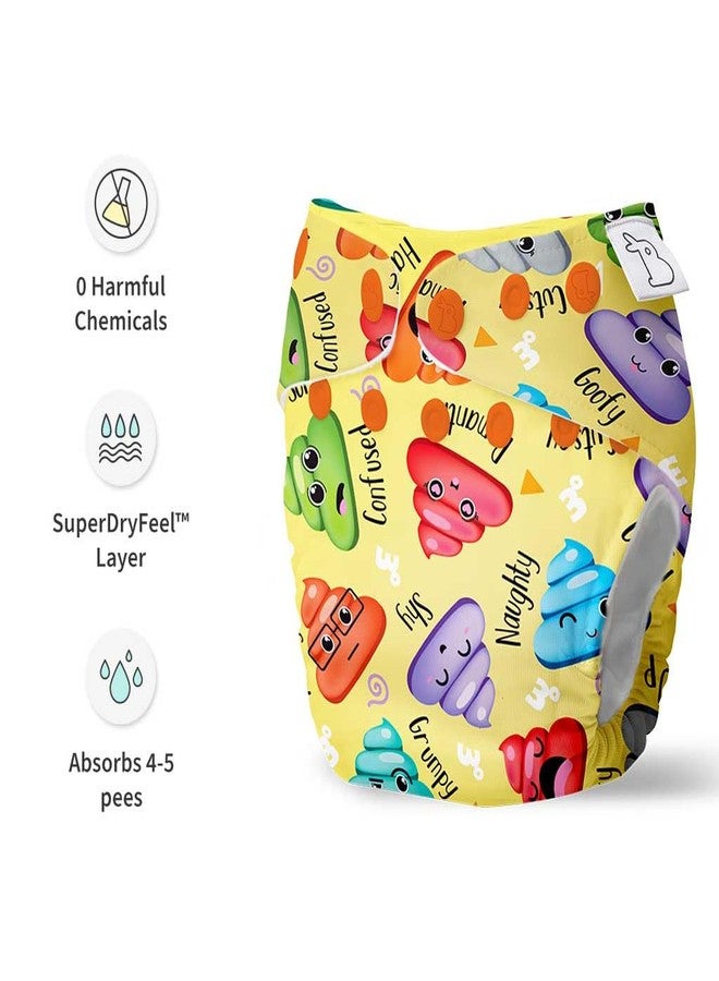 SuperBottoms Cloth Diapers for babies - Cloth Diaper Combo Pack of 2 Freesize UNO- New Version| Reusable Cloth Diapers for babies 3M to 3Y | With 2 organic cotton inserts - Image 3