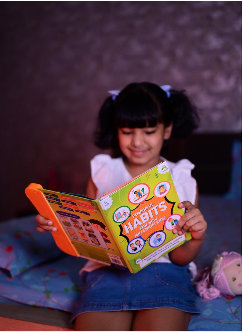 Kiddale - Pack of 2 Musical Interactive Children Sound Books My Home to Neighbourhood and Habits Ideal Gift for 3+ Years Baby E Learning Book Smart Intelligent Activity Books Musical Rhymes Talking Book - Image 1