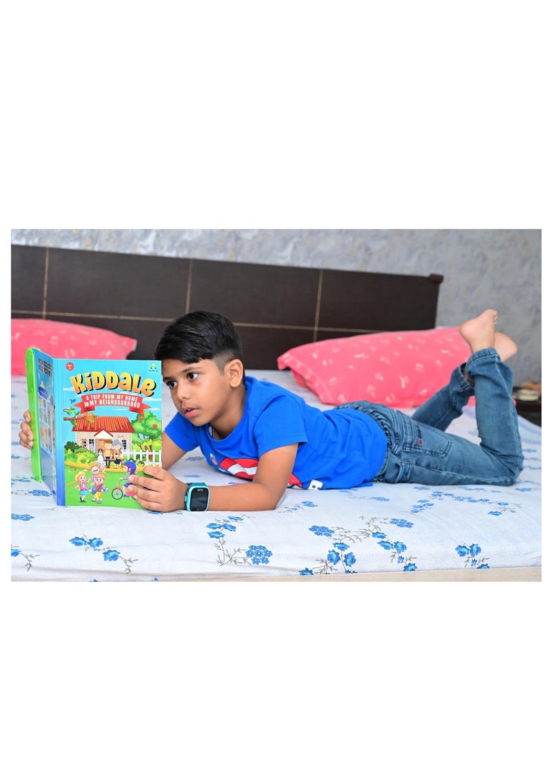 Kiddale - Pack of 2 Musical Interactive Children Sound Books My Home to Neighbourhood and Habits Ideal Gift for 3+ Years Baby E Learning Book Smart Intelligent Activity Books Musical Rhymes Talking Book - Image 1