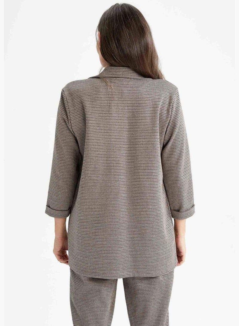 DeFacto Half Sleeve Printed Shirt Jacket with Pocket details - Image 4