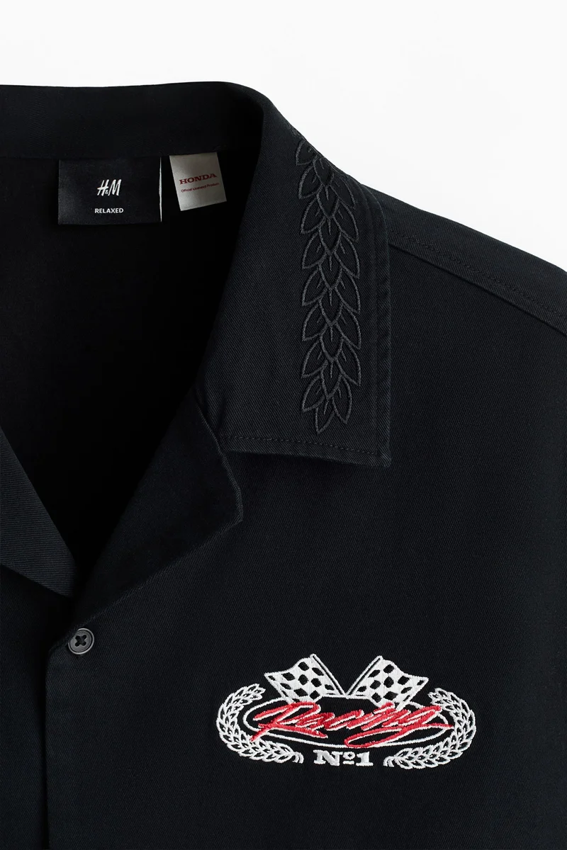 H&M  Relaxed Fit Cotton Shirt for Men | Best Price UAE