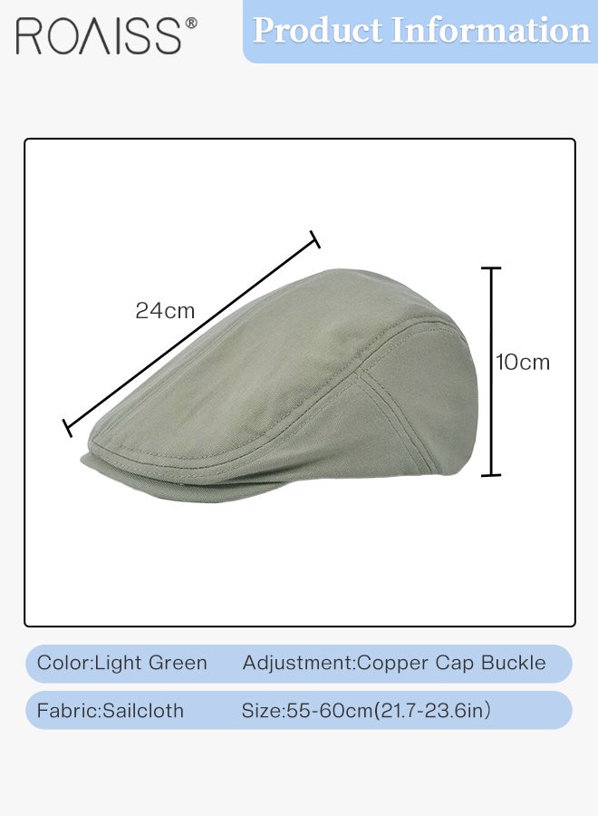 roaiss Casual Solid Color Beret for Men and Women, Retro and Simple Forward Cap, Comfortable and Breathable,Flat Cap Cabbie Hat Golf Ivy Irish Newsboy  - Image 3
