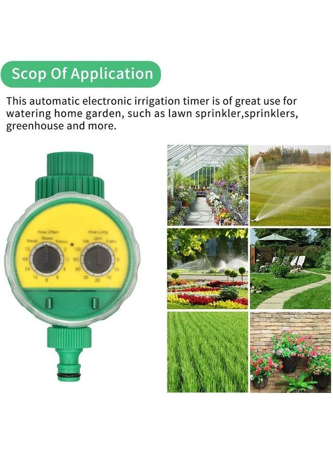 إسكدنيا جهاز توقيت للري أخضر/أصفر - Image 2