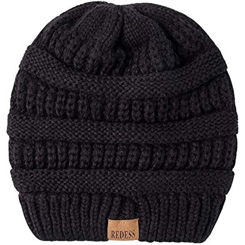 REDESS Slouchy Beanie Hat for Men and Women Winter Warm Chunky Soft Oversized Cable Knit Cap - Image 4