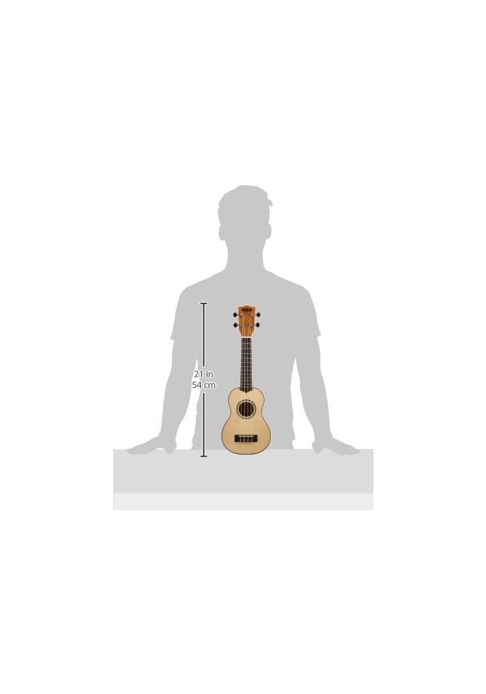 Kala Solid Spruce Top Soprano Ukulele with Bag - Image 5
