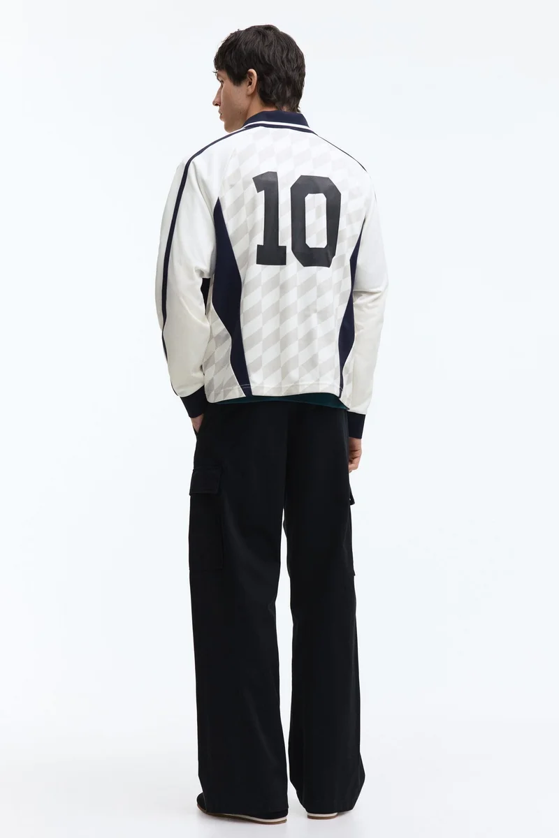 H&M  Loose Fit Printed football shirt for Men | Best Price UAE