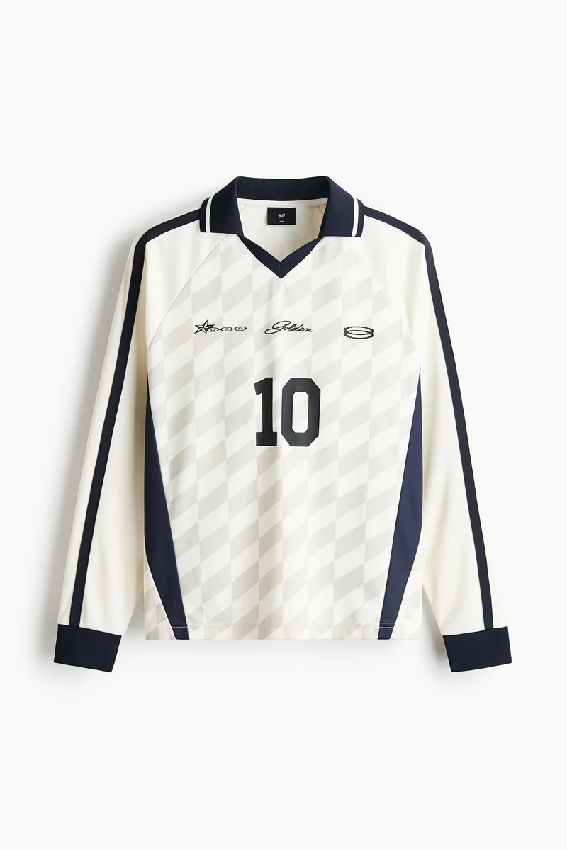H&M  Loose Fit Printed football shirt for Men | Best Price UAE