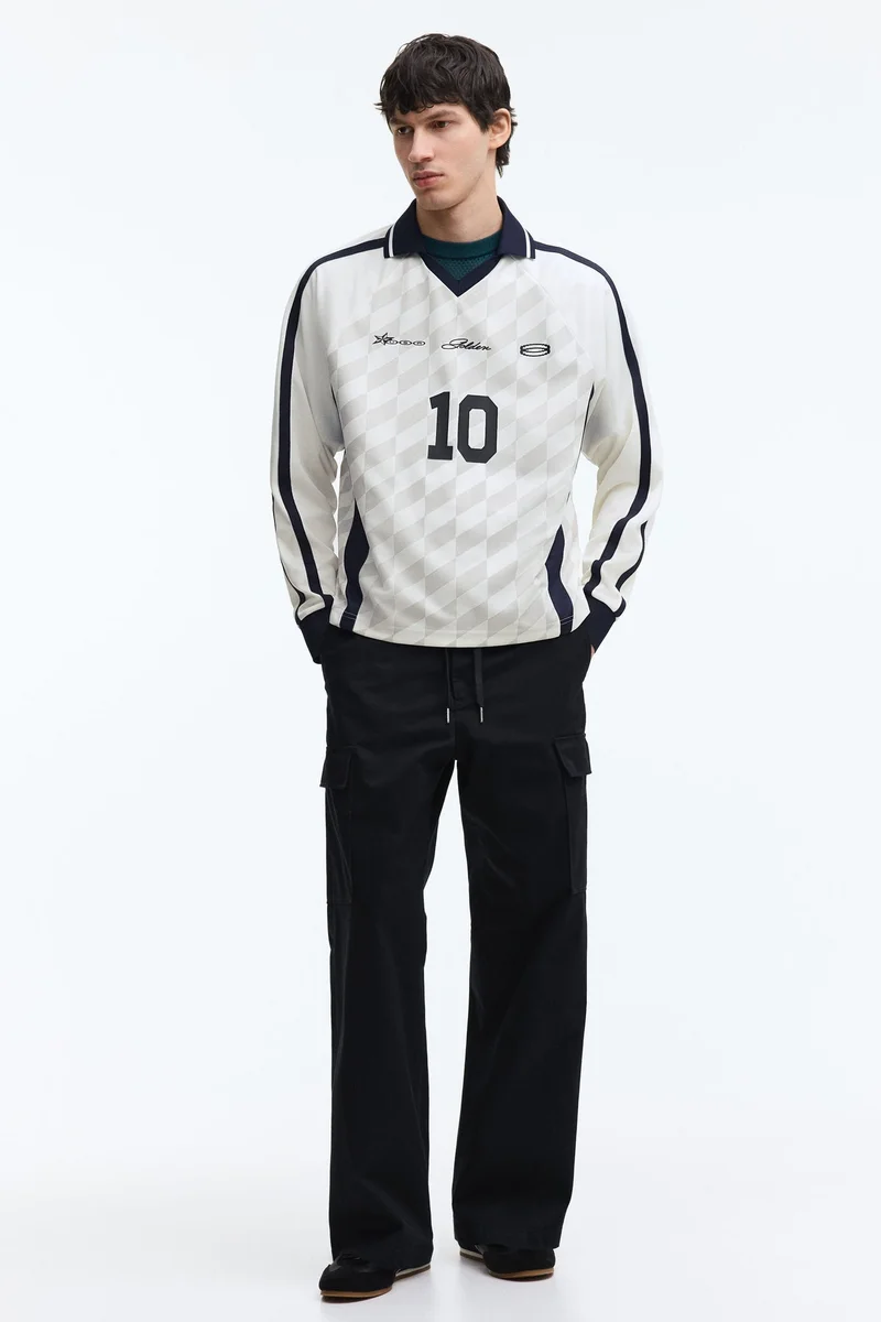 H&M  Loose Fit Printed football shirt for Men | Best Price UAE